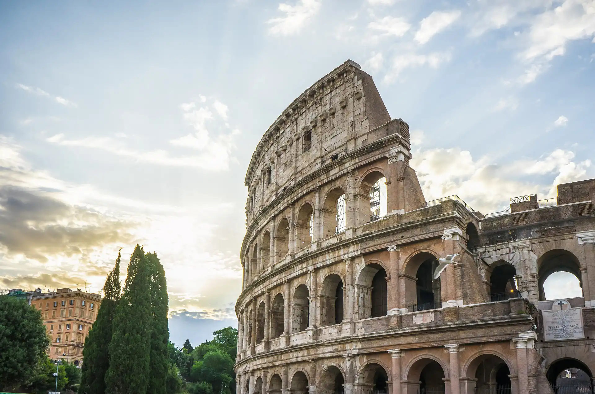 Aerial View of the Colosseum